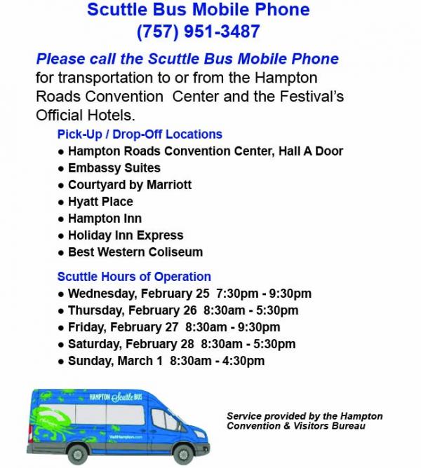 Scuttle Bus Schedule