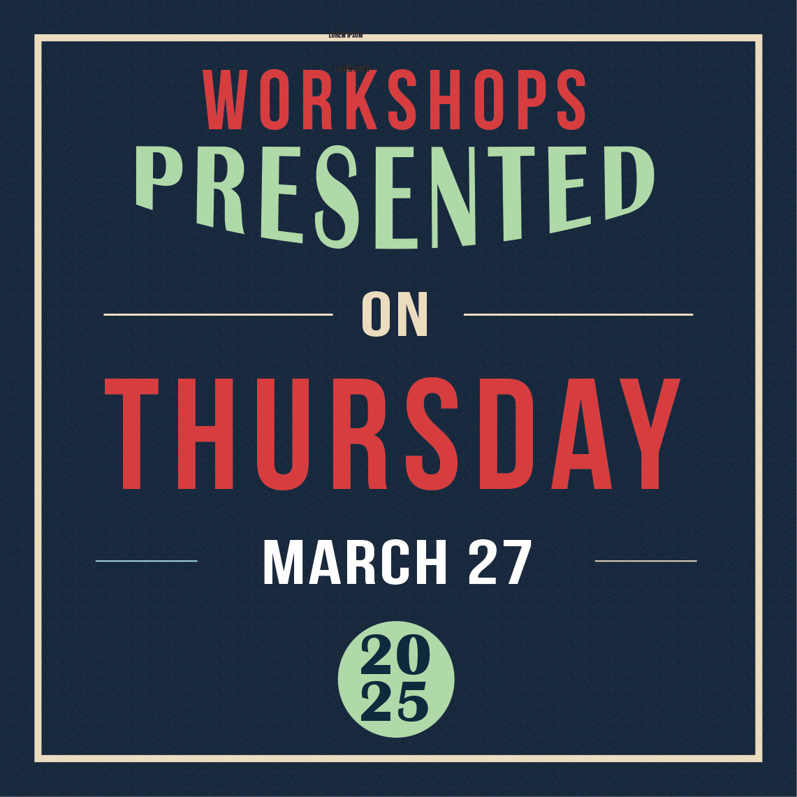Thursday, March 27, 2025