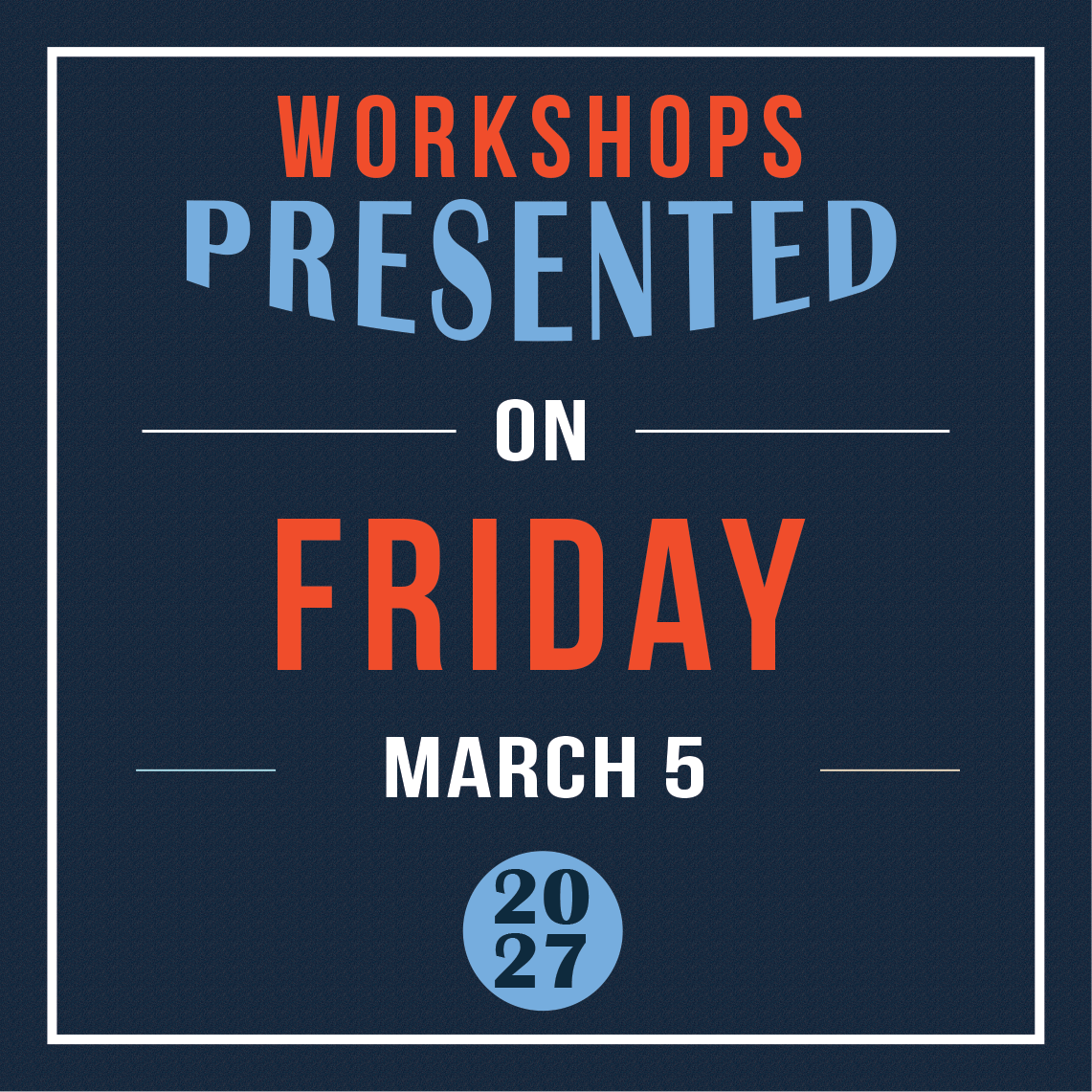 Friday, March 5, 2027