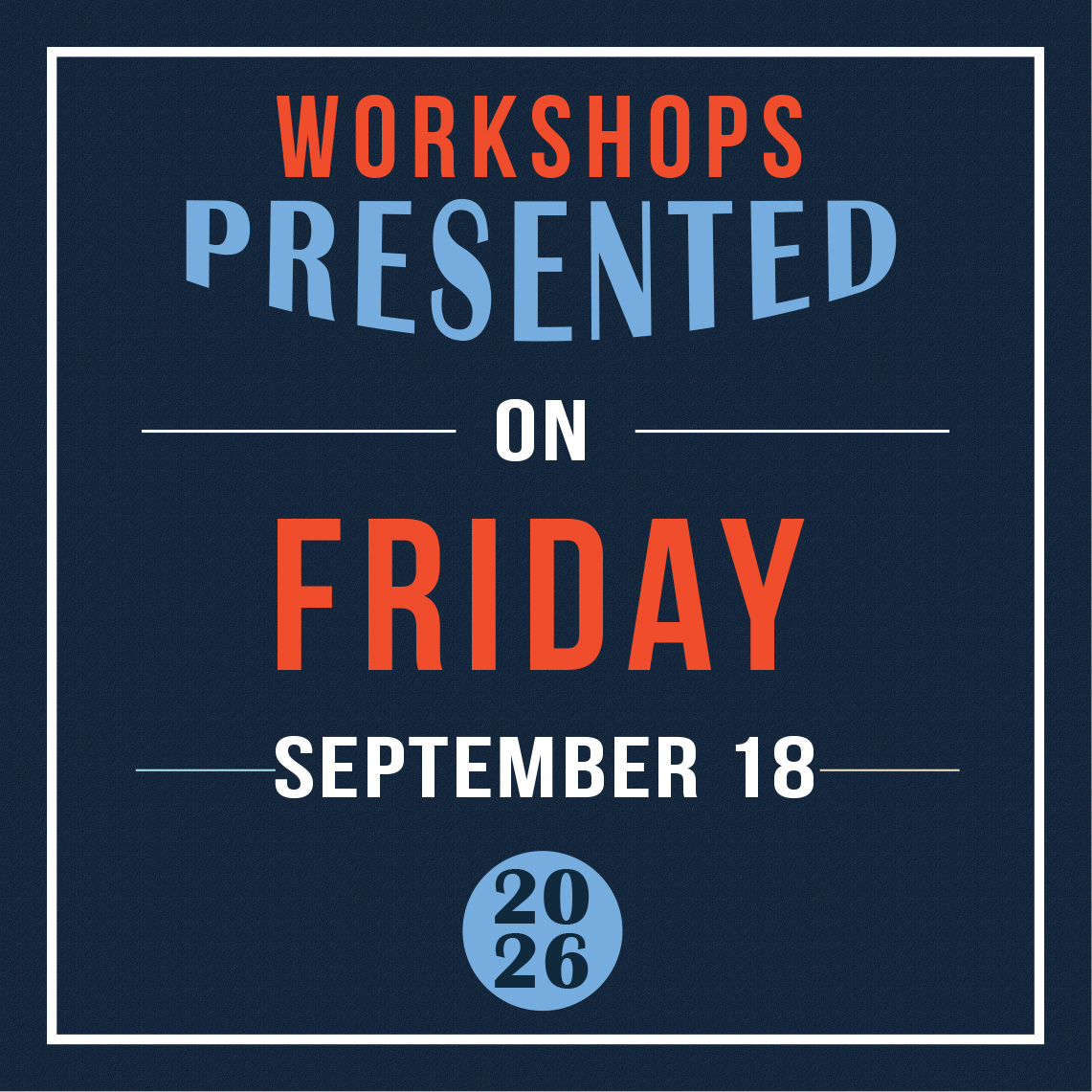 Friday, September 18, 2026