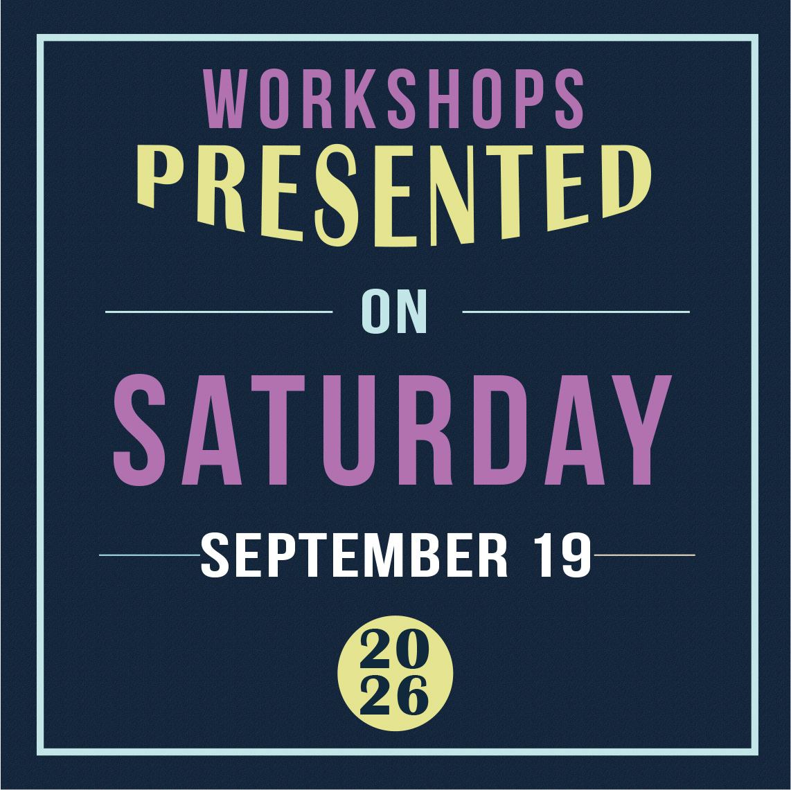 Saturday, September 19, 2026